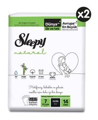 Sleepy Natural 7 Numara Bantlı Bebek Bezi 28'li