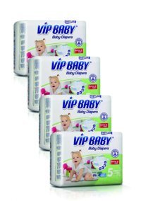 Bebiko Vip Baby 5 Numara Bantlı Bebek Bezi 4x28'li