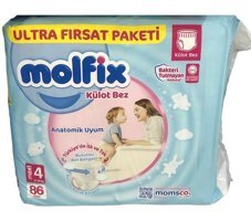 Molfix 4 Numara Külot Bebek Bezi 86'lı