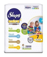 Sleepy Extra 7 Numara Bantlı Bebek Bezi 84'lü