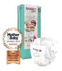 Bambo Nature 4 Numara Bantlı Bebek Bezi 48'li