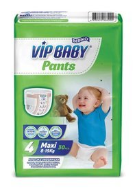 Bebiko Vip Baby 4 Numara Külot Bebek Bezi 30'lu