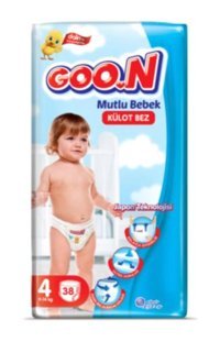 Goon Mutlu Bebek 4 Numara Külot Bebek Bezi 38'li