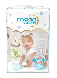 Mooncare 4 Numara Bantlı Bebek Bezi 60'lı