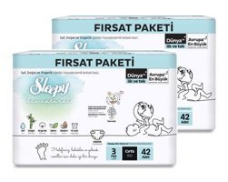 Sleepy Bio Natural 3 Numara Bantlı Bebek Bezi 84'lü