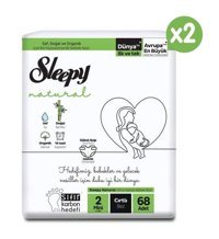 Sleepy Natural 2 Numara Bantlı Bebek Bezi 136'lı