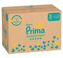 Prima Premium Care 3 Numara Bantlı Bebek Bezi 144'lü