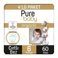 Sleepy Organik 6 Numara Organik Bantlı Bebek Bezi 60'lı