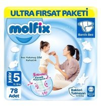 Molfix 1 Numara Bantlı Bebek Bezi 78'li
