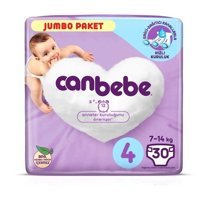 Canbebe 4 Numara Bantlı Bebek Bezi 30'lu