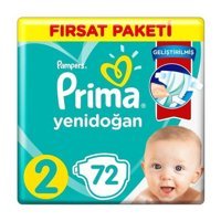 Prima Pampers 2 Numara Bantlı Bebek Bezi 3x72'li