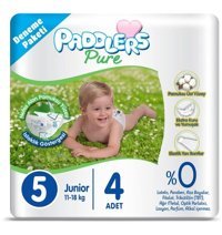 Paddlers Pure 5 Numara Bantlı Bebek Bezi 4'lü