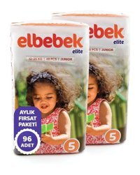 Elbebek Elite 5 Numara Bantlı Bebek Bezi 96'lı