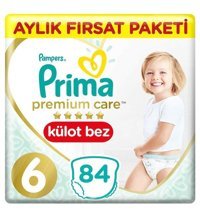 Prima Premium Care 6 Numara Külot Bebek Bezi 84'lü