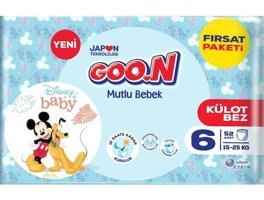 Goon Mutlu Bebek 6 Numara Külot Bebek Bezi 52'li