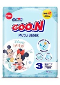 Goon Mutlu Bebek Standart Bantlı Bebek Bezi 36'lı