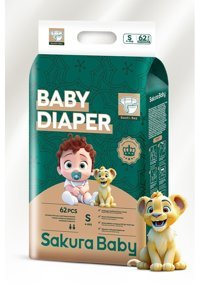 Sakura Baby 2 Numara Bantlı Bebek Bezi 62'li