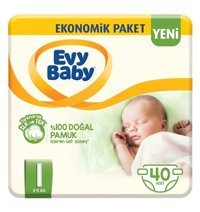 Evy Baby 1 Numara Bantlı Bebek Bezi 80'li