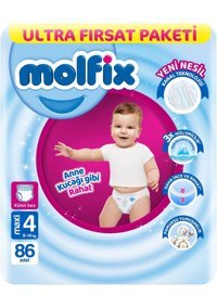Molfix 4 Numara Külot Bebek Bezi 5x86'lı