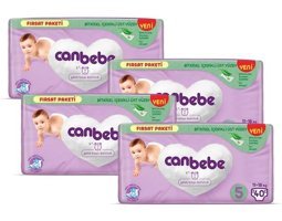Canbebe 5 Numara Bantlı Bebek Bezi 4x40'lı