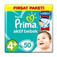 Prima Pampers 4 Numara Bantlı Bebek Bezi 2x50'li