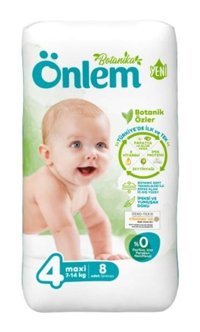 Önlem Botanika 4 Numara Bantlı Bebek Bezi 8'li