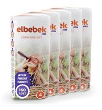 Elbebek Elite 4 Numara Bantlı Bebek Bezi 160'lı