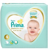 Prima Premium Care 4 Numara Bantlı Bebek Bezi 74'lü
