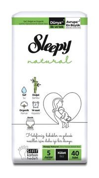 Sleepy Natural 5 Numara Külot Bebek Bezi 40'lı