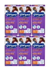 Canped Kids 4+ Numara Külot Bebek Bezi 6x9'lu