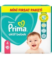 Prima 4 Numara Bantlı Bebek Bezi 30'lu