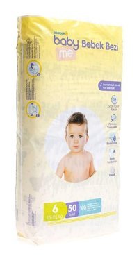 Baby Me 6 Numara Bantlı Bebek Bezi 50'li