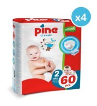 Pine 2 Numara Bantlı Bebek Bezi 240'lı