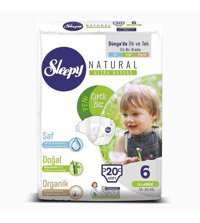 Sleepy 6 Numara Bantlı Bebek Bezi 20'li