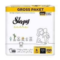 Sleepy 6 Numara Bantlı Bebek Bezi 200'lü
