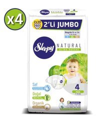 Sleepy Natural 4 Numara Bantlı Bebek Bezi 240'lı