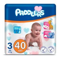 Paddlers 3 Numara Bantlı Bebek Bezi 40'lı