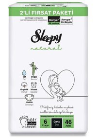 Sleepy 6 Numara Bantlı Bebek Bezi 46'lı