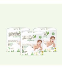 Giggles Natural 5 Numara Bantlı Bebek Bezi 72'li