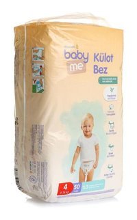 Baby Me 4 Numara Külot Bebek Bezi 50'li