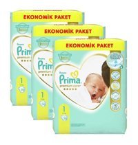 Prima Premium Care 1 Numara Bantlı Bebek Bezi 3x70'li