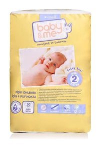 Baby Me 2 Numara Bantlı Bebek Bezi 50'li
