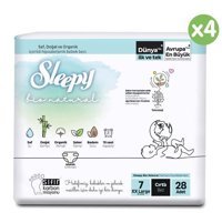 Sleepy Bio Natural 7 Numara Bantlı Bebek Bezi 112'li