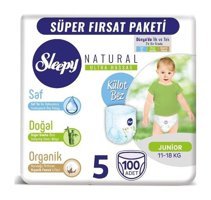 Sleepy Natural 5 Numara Külot Bebek Bezi 100'lü
