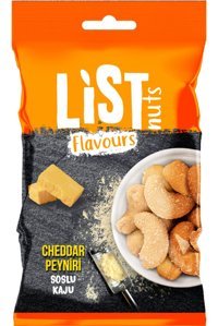 List Flavours Soslu Tuzlu Kavrulmuş Kaju 30 gr