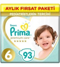 Prima Premium Care 6 Numara Bantlı Bebek Bezi 2x93'lü