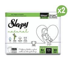 Sleepy Natural 6 Numara Bantlı Bebek Bezi 60'lı