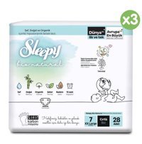 Sleepy Bio Natural 7 Numara Bantlı Bebek Bezi 84'lü