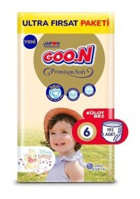 Goon Premium Soft 6 Numara Külot Bebek Bezi 192'li