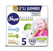 Sleepy Natural 5 Numara Bantlı Bebek Bezi 48'li
